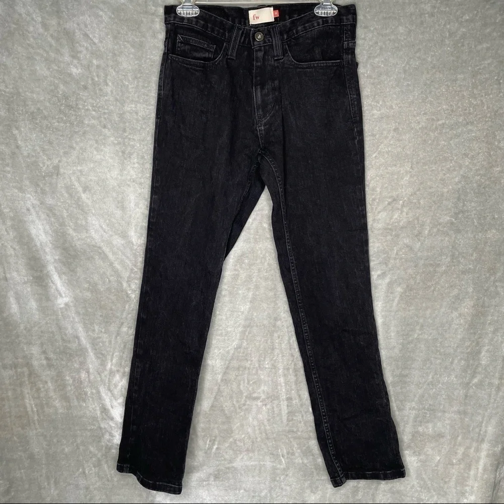 Free World Night Train Regular Black Jeans Size 28 Skater Zumiez Men's Denim
